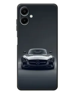 Чехол для Samsung Galaxy A08 с картинкой «Mercedes на черном»