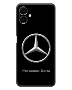 Чехол для Samsung Galaxy A08 с картинкой «Mercedes Silver Logo»