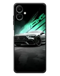 Чехол для Samsung Galaxy A08 с картинкой «Темный Mercedes AMG»