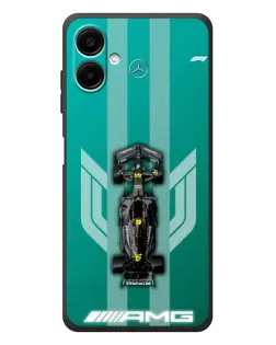 Чехол для Samsung Galaxy A08 с картинкой «Mercedes AMG Petronas»