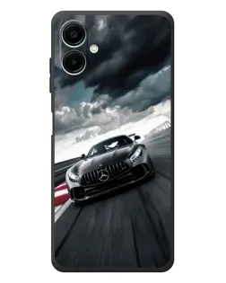 Чехол для Samsung Galaxy A08 с картинкой «Гоночный Mercedes AMG»