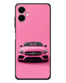 Чехол для Samsung Galaxy A08 с картинкой «Розовый Mercedes AMG»