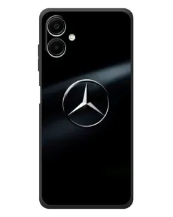 Чехол для Samsung Galaxy A08 с картинкой «Mercedes на металле»
