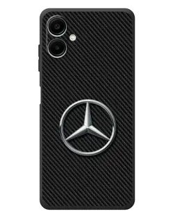 Чехол для Samsung Galaxy A08 с картинкой «Карбоновый Mercedes стиль»