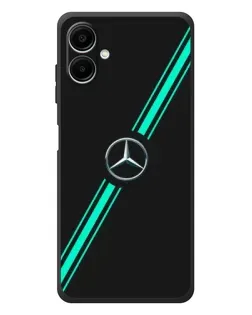 Чехол для Samsung Galaxy A08 с картинкой «Спортивные линии Mercedes»