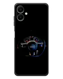 Чехол для Samsung Galaxy A08 с картинкой «Салон Audi — руль» Чехол для Samsung Galaxy A08 с картинкой «Салон Audi — руль»