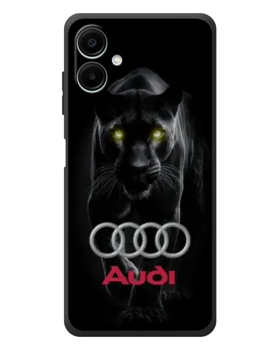 Чехол для Samsung Galaxy A08 с картинкой «Пантера и Audi»