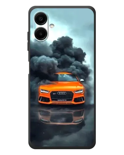 Чехол для Samsung Galaxy A08 с картинкой «Audi в облаках дыма»