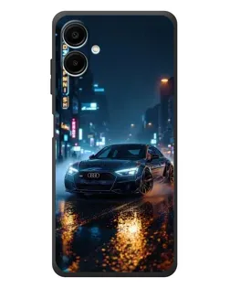 Чехол для Samsung Galaxy A08 с картинкой «Ночной город и Audi» Чехол для Samsung Galaxy A08 с картинкой «Ночной город и Audi»