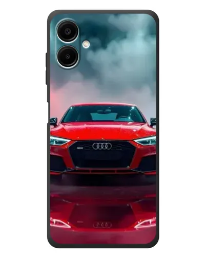 Чехол для Samsung Galaxy A08 с картинкой «Audi RS — красный стиль»