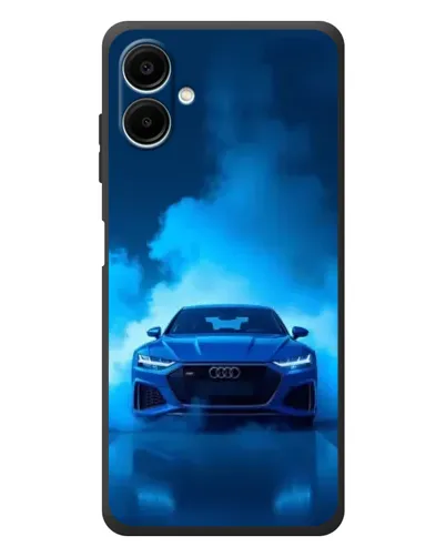 Чехол для Samsung Galaxy A08 с картинкой «Audi — голубая энергия»