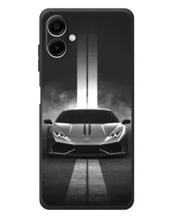 Чехол для Samsung Galaxy A08 с картинкой «Lamborghini симметрия дорог»