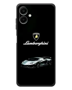 Чехол для Samsung Galaxy A08 с картинкой «Логотип Lamborghini классика»
