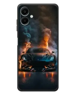 Чехол для Samsung Galaxy A08 с картинкой «Lamborghini дымная эстетика»