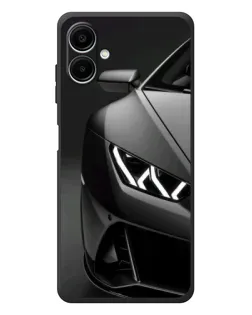 Чехол для Samsung Galaxy A08 с картинкой «Lamborghini фары детализация»
