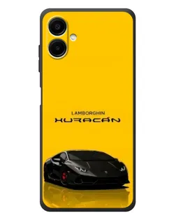 Чехол для Samsung Galaxy A08 с картинкой «Lamborghini Huracan черный»