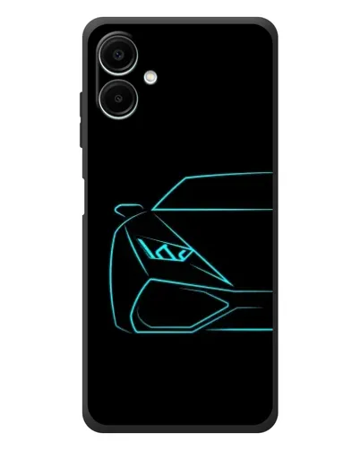 Чехол для Samsung Galaxy A08 с картинкой «Голубой силуэт Lamborghini» Чехол для Samsung Galaxy A08 с картинкой «Голубой силуэт Lamborghini»