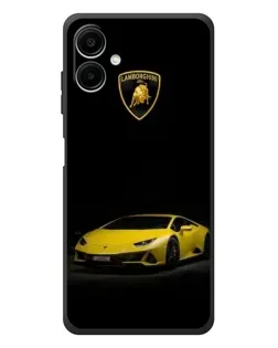 Чехол для Samsung Galaxy A08 с картинкой «Lamborghini желтый акцент»