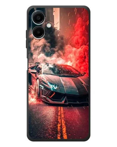 Чехол для Samsung Galaxy A08 с картинкой «Lamborghini красный дым» Чехол для Samsung Galaxy A08 с картинкой «Lamborghini красный дым»