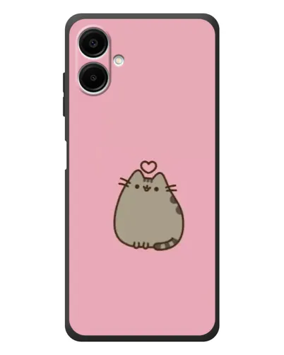 Чехол для Samsung Galaxy A08 с картинкой «Pusheen сердце» Чехол для Samsung Galaxy A08 с картинкой «Pusheen сердце»