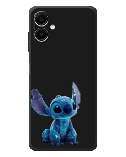 Чехол для Samsung Galaxy A08 с картинкой «Стич на черном» Чехол для Samsung Galaxy A08 с картинкой «Стич на черном»