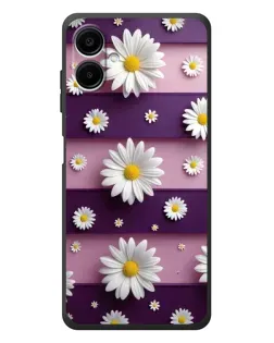 Чехол для Samsung Galaxy A08 с картинкой «Ромашки на фиолетовом» Чехол для Samsung Galaxy A08 с картинкой «Ромашки на фиолетовом»