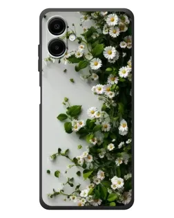 Чехол для Samsung Galaxy A08 с картинкой «Ветка мелких белых цветов» Чехол для Samsung Galaxy A08 с картинкой «Ветка мелких белых цветов»