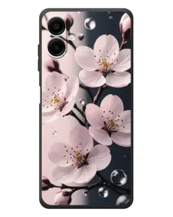 Чехол для Samsung Galaxy A08 с картинкой «Нежная сакура и капли» Чехол для Samsung Galaxy A08 с картинкой «Нежная сакура и капли»