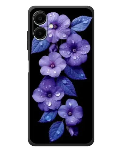 Чехол для Samsung Galaxy A08 с картинкой «Фиолетовые цветы с росою» Чехол для Samsung Galaxy A08 с картинкой «Фиолетовые цветы с росою»