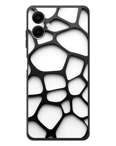 Чехол для Samsung Galaxy A08 с картинкой «Белая объемная сетка» Чехол для Samsung Galaxy A08 с картинкой «Белая объемная сетка»