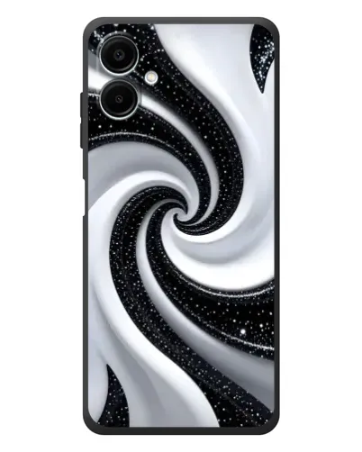 Чехол для Samsung Galaxy A08 с картинкой «Черно-белая спираль» Чехол для Samsung Galaxy A08 с картинкой «Черно-белая спираль»
