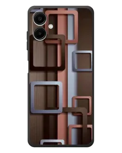 Чехол для Samsung Galaxy A08 с картинкой «Коричневые объемные квадраты» Чехол для Samsung Galaxy A08 с картинкой «Коричневые объемные квадраты»