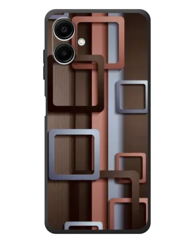 Чехол для Samsung Galaxy A08 с картинкой «Коричневые объемные квадраты» Чехол для Samsung Galaxy A08 с картинкой «Коричневые объемные квадраты»