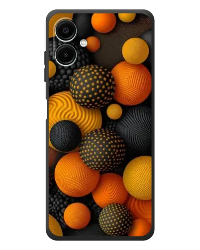 Чехол для Samsung Galaxy A08 с картинкой «Объемные оранжевые сферы» Чехол для Samsung Galaxy A08 с картинкой «Объемные оранжевые сферы»