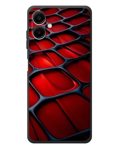 Чехол для Samsung Galaxy A08 с картинкой «Красная глянцевая сетка» Чехол для Samsung Galaxy A08 с картинкой «Красная глянцевая сетка»
