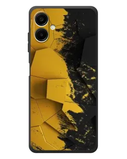 Чехол для Samsung Galaxy A08 с картинкой «Золотые осколки геометрии»