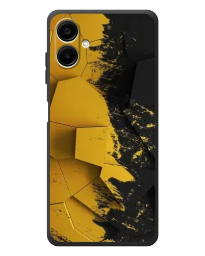 Чехол для Samsung Galaxy A08 с картинкой «Золотые осколки геометрии» Чехол для Samsung Galaxy A08 с картинкой «Золотые осколки геометрии»