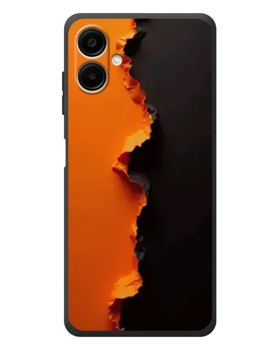 Чехол для Samsung Galaxy A08 с картинкой «Оранжевый разлом» Чехол для Samsung Galaxy A08 с картинкой «Оранжевый разлом»