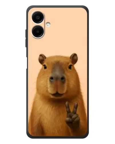 Чехол для Samsung Galaxy A08 с картинкой «Капибара виктория» Чехол для Samsung Galaxy A08 с картинкой «Капибара виктория»