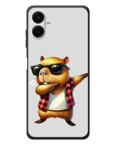 Чехол для Samsung Galaxy A08 с картинкой «Капибара рэпер даб» Чехол для Samsung Galaxy A08 с картинкой «Капибара рэпер даб»