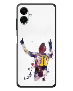 Чехол для Samsung Galaxy A08 с картинкой «Акварельный Месси Барселона»
