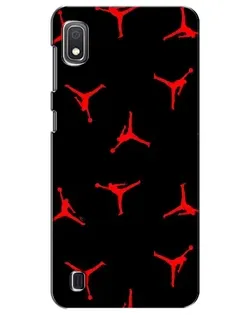 Чехол для Samsung Galaxy A10 2019 (A105F) с картинкой «Jordan Red Pattern»