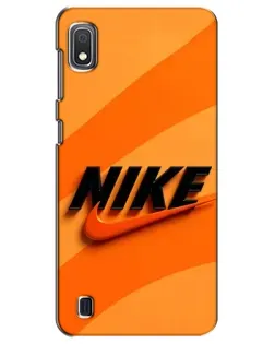 Чехол для Samsung Galaxy A10 2019 (A105F) с картинкой «Оранжевый драйв Nike»