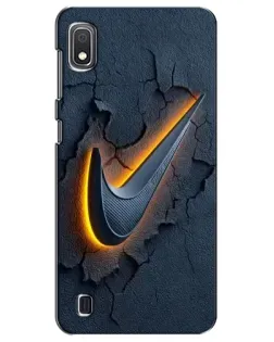Чехол для Samsung Galaxy A10 2019 (A105F) с картинкой «Объемный логотип Найк»