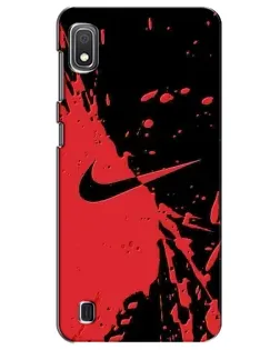 Чохол для Samsung Galaxy A10 2019 (A105F) з картинкою «Червоні бризки Nike» Чохол для Samsung Galaxy A10 2019 (A105F) з картинкою «Червоні бризки Nike»