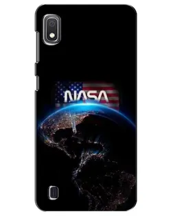 Чехол для Samsung Galaxy A10 2019 (A105F) с картинкой «Земля из космоса NASA»