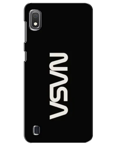Чехол для Samsung Galaxy A10 2019 (A105F) с картинкой «NASA — вертикальный логотип»