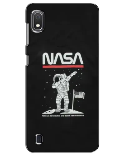 Чехол для Samsung Galaxy A10 2019 (A105F) с картинкой «NASA — шагаем по Луне»