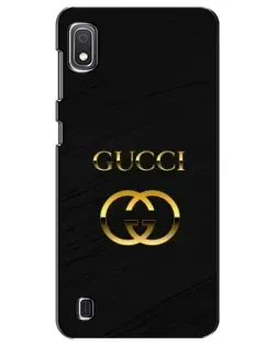 Чехол для Samsung Galaxy A10 2019 (A105F) с картинкой «Золотой логотип Gucci»