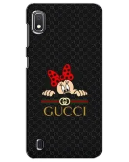Чехол для Samsung Galaxy A10 2019 (A105F) с картинкой «Минни Маус Gucci — черный»